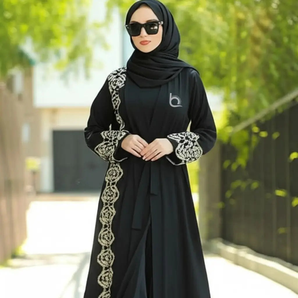 Women Abaya with Black Belt
